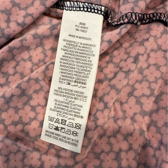 Boden Chic Pink and Black Floral Jersey Dress With Pockets Size 10 Petite - Picture 8 of 11